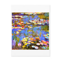 Vaterlilies by Claude Monet - Art Post Card