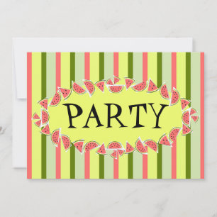 Vatermelon Rand Classic Party-inbjudan Inbjudningar