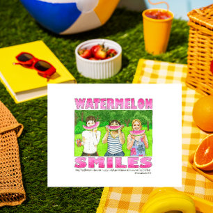 Vatermelon Smiles inspirationsportkort Vykort