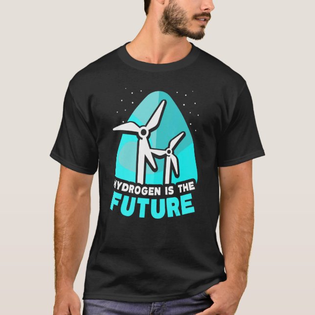 Vätgas är den framtida hybridenergipotentialen t shirt (Framsida)