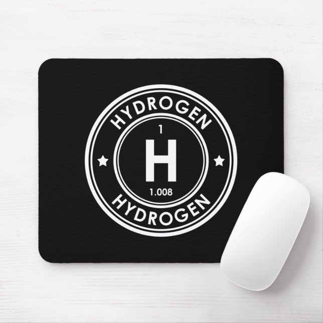Vätgas Inslag Black Mouse Pad Musmatta (Med mus)