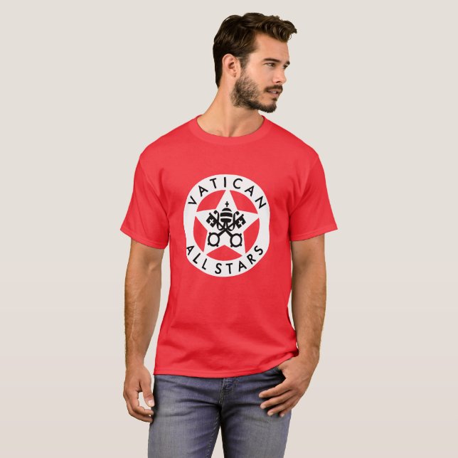 Vatican All Stars T Shirt (Hel framsida)