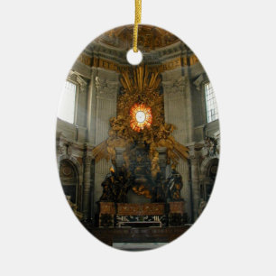 Vatican beskådar julgransprydnad keramik