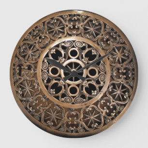 Vatican brons forntida metall mystisk steampunk stor klocka