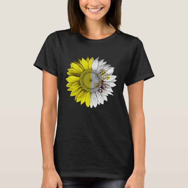 Vatican City Flag Sunflower Vanticanien Root Proud T Shirt (Framsida)