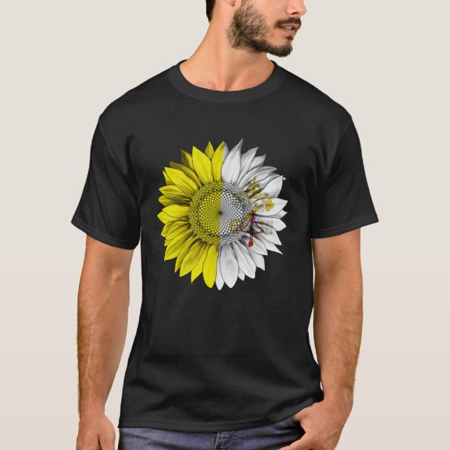 Vatican City Flag Sunflower Vanticanien Root Proud T Shirt (Framsida)