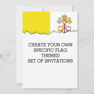 Vatican City flagga Inbjudningar