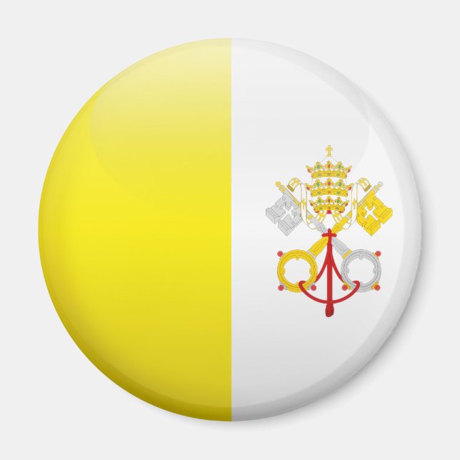 Vatican City Flagga Magnet (Framsidan)