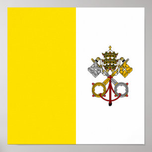 Vatican City Flagga Poster