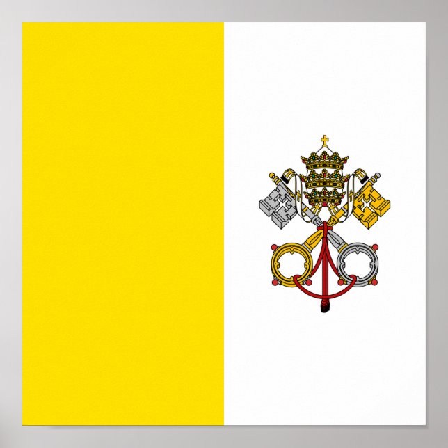 Vatican City Flagga Poster (Framsidan)