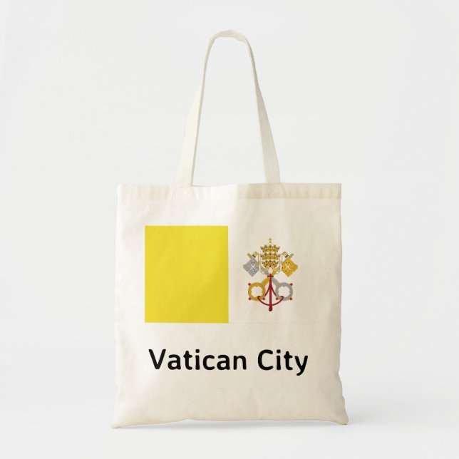 Vatican City Flagga Tygkasse (Framsidan)
