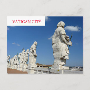 Vatican City helgon statyer utsikt vykort