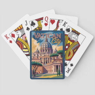 Vatican City Konstnärlig Illustration Resa Konst Casinokort