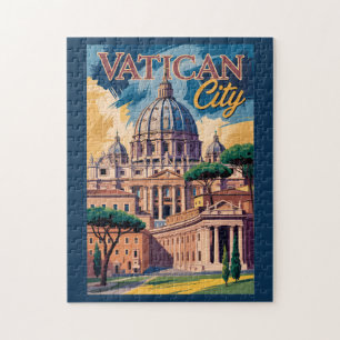 Vatican City Konstnärlig Illustration Resa Konst Pussel