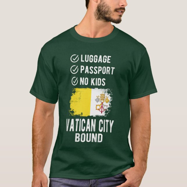 Vatican City Souvenir Semester vänner T Shirt (Framsida)
