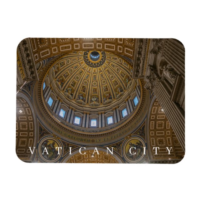Vatican City St.Peter's Basilica-takmagnet Magnet (Horisontell)