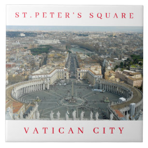 Vatican City St.Peter's Square keramic tile Kakelplatta
