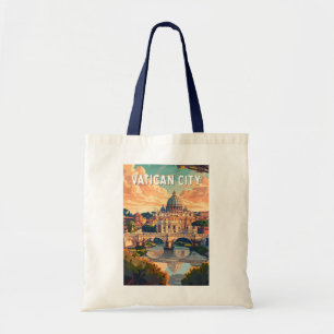 Vatican City Travel Art Vintage Tygkasse