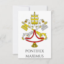 Vatican Coat of Arms Holy Card | Latin Prayer