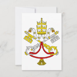 Vatican Coat of Arms Holy Card Tack Kort