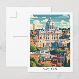 Vatican Elegant Art Vintage resor Vykort