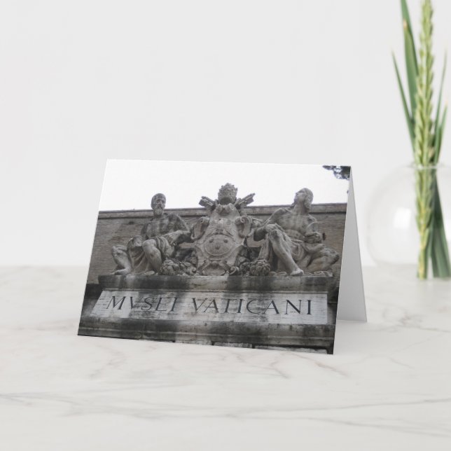 Vatican hänrycker hälsningkortet kort (Framsida)
