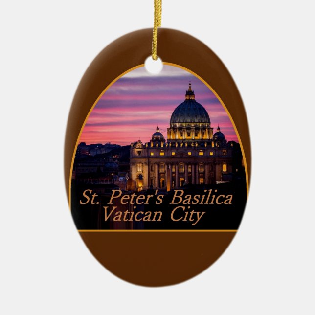 VATICAN italienprydnad Julgransprydnad Keramik (Framsidan)