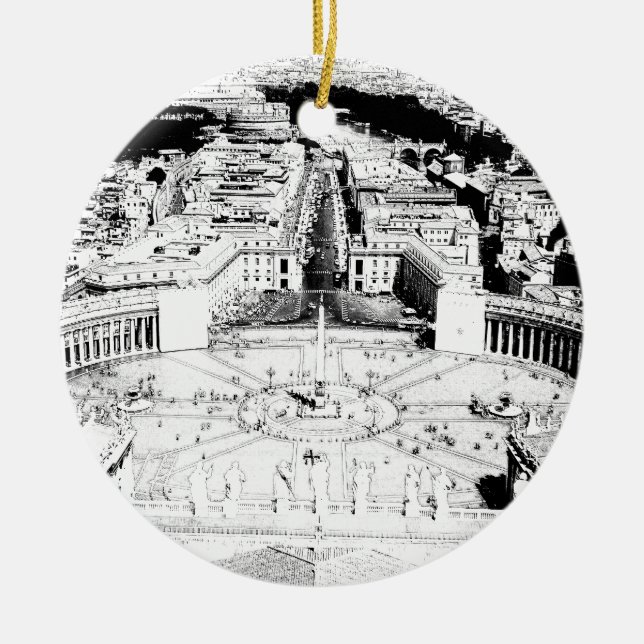 Vatican Julgransprydnad Keramik (Framsidan)