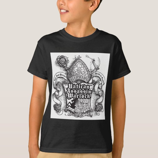 Vatican mördareWarlock Tee Shirt (Framsida)
