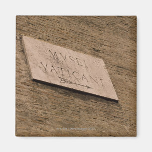 Vatican museer undertecknar, Rome, italien Magnet