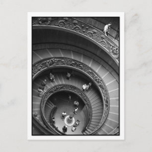 Vatican Museum Spiral Staircase vykort
