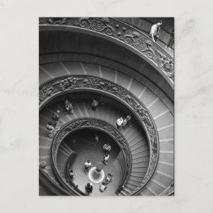 Vatican Museum Spiral Staircase vykort