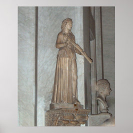 Vatican Museum Statue i Rom, Italien Poster Skriv 