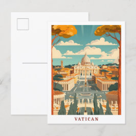 Vatican Rom Italien Elegant Art Vintage resor Vykort