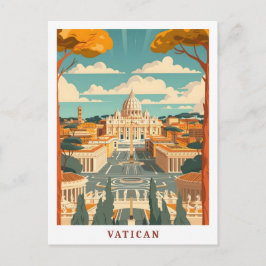 Vatican Rom Italien Elegant Art Vintage resor Vykort