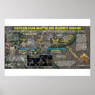 Vatican Star Karta Poster