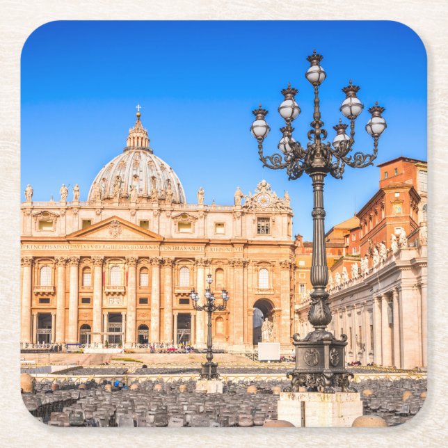 Vatican Underlägg Papper Kvadrat (Framsidan)