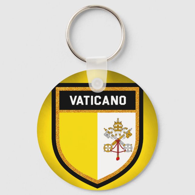 Vaticano Flagga Nyckelring (Framsida)