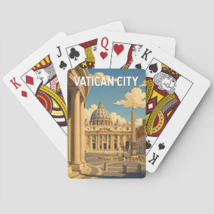Vaticanstaten S:t Peters torg Illustration Resa Casinokort