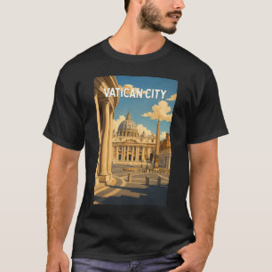 Vaticanstaten S:t Peters torg Illustration Resa T Shirt