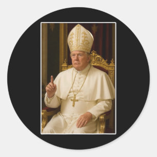 Vatikanen Christian A New Pope Funny Runt Klistermärke