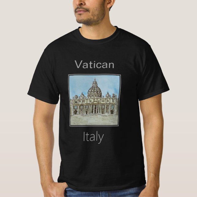 Vatikanen i Italien Vatikanstaten T Shirt (Framsida)