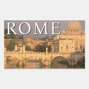 Vatikanen Italien, Rom Rektangulärt Klistermärke