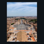Vatikanen, Italien: S:t Peters fyrkantsflyg Poster<br><div class="desc">Aereriskt utseende på Sankt Peter's Square i Vatikanen och Rom - Italien.</div>