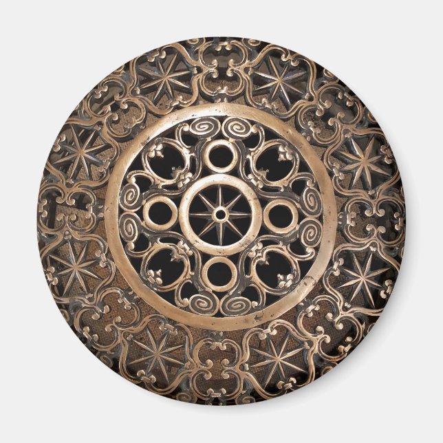 Vatikanen metall bronze steampunk mystisk magnet (Framsidan)