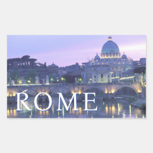 Vatikanen   Rom, Italien Rektangulärt Klistermärke
