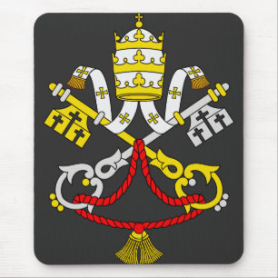 Vatikanens statsvapen Premium finkonst emblem Musmatta