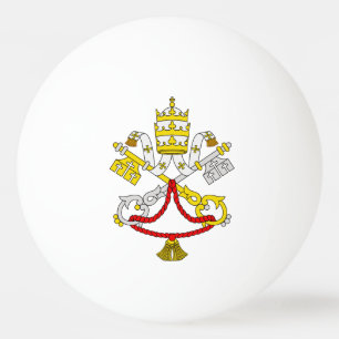 Vatikanens statsvapen Premium finkonst Emblem Pingisboll