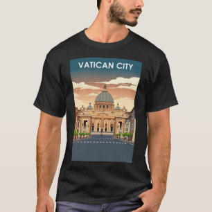 Vatikanstadens Vintage: Minimal reserv för återres T Shirt