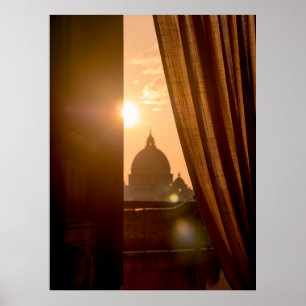 Vatikanstaten i Sunset Poster